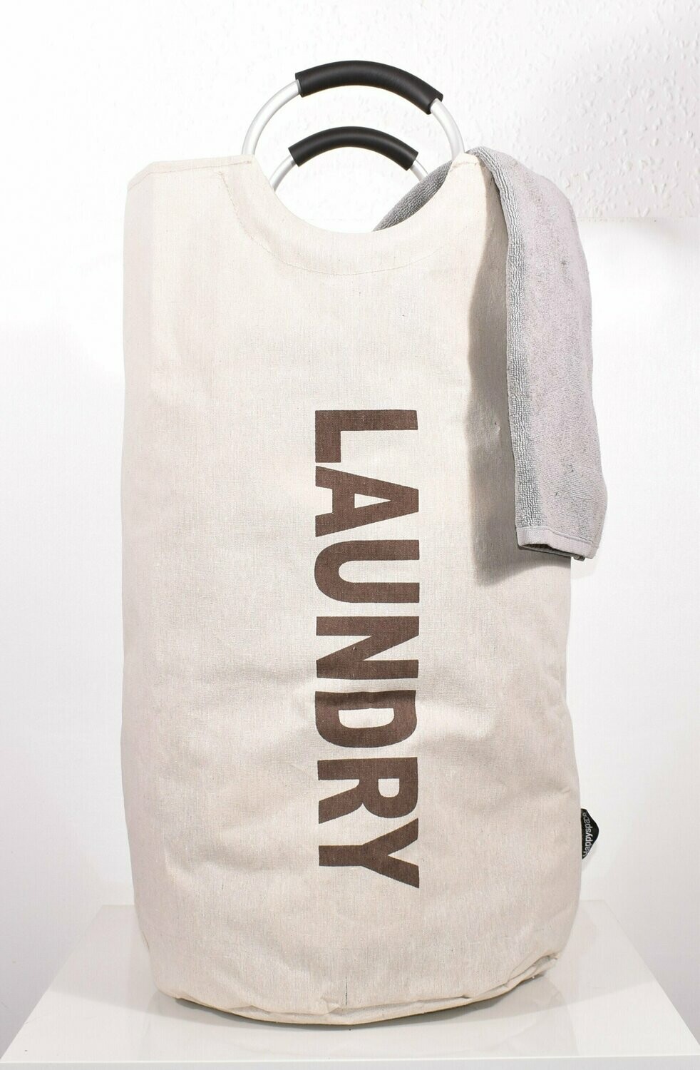 Large Expandable Laundry Bag (Natural)