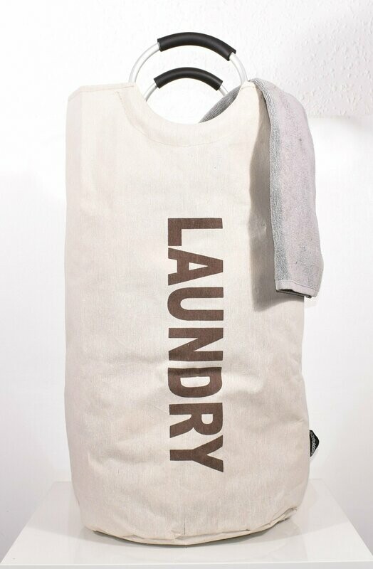 Large Expandable Laundry Bag (Natural)