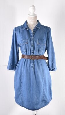 Vintage Short Denim Shirt Dress by M&S Collection