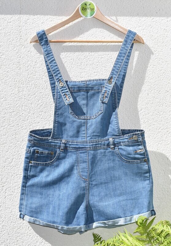 Vintage Denim Short Dungarees by INTERNACIONALE