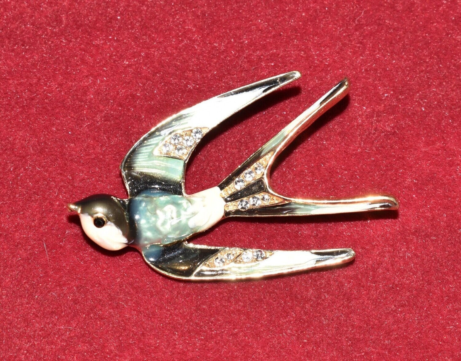 Vintage Style Swallow Brooch