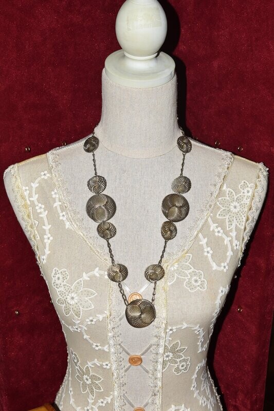 Futuristic Spiral Wire Necklace