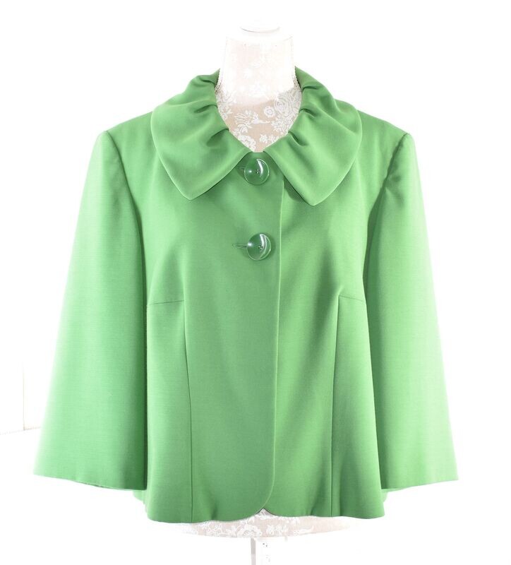 Retro Bright Green Swing Jacket by DEBENHAMS COLLECTION