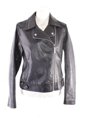 Biker Style Faux Leather Jacket by NEW LOOK