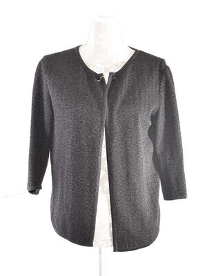 Vintage Black & Silver Lurex Short Cardigan by SIMPSON OF PICCADILLY
