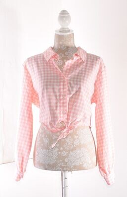 Retro Pink & White Checked Shirt by H&M
