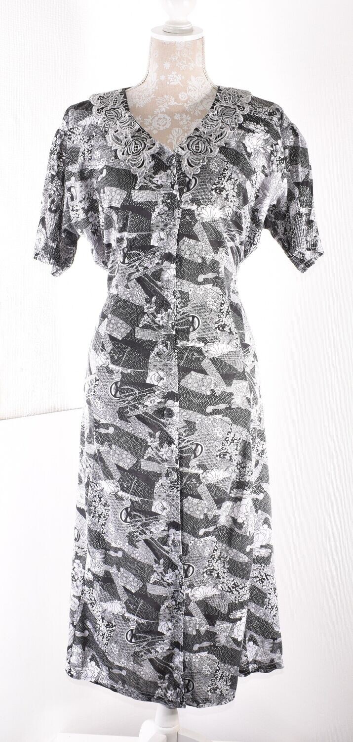 Vintage Black & White Tea Dress