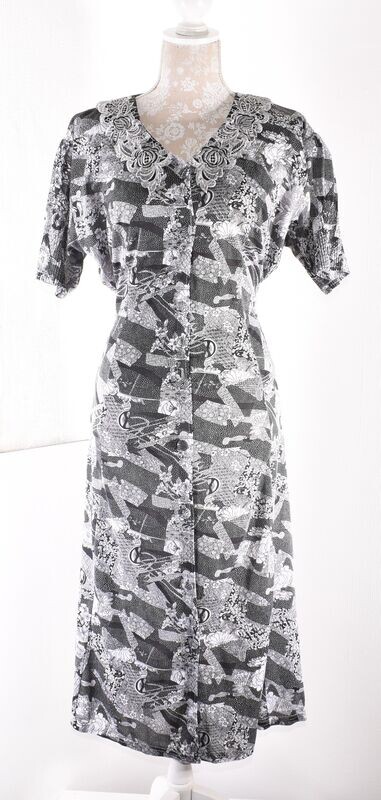Vintage Black & White Tea Dress