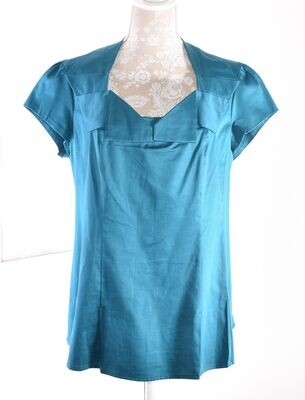 Retro Teal Fitted Tunic Top by NEXT