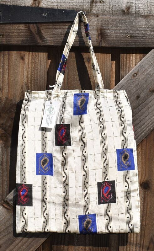 Upcycled Sari Material Tote Bag by REEVIVE Upcycled Sari Material Tote Bag by REEVIVE