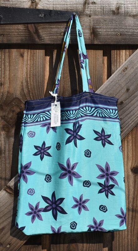 Upcycled Sari Material Tote Bag by REEVIVE Upcycled Sari Material Tote Bag by REEVIVE