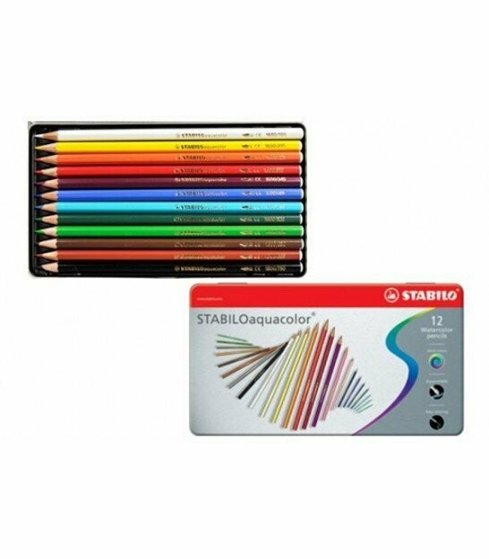 LÁPICES AQUACOLOR STABILO 12u.