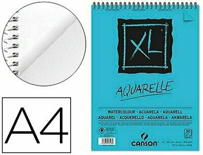 Carnet A4 Canson XL - Aquarelle - 30 feuilles - Papier aquarelle - Creavea