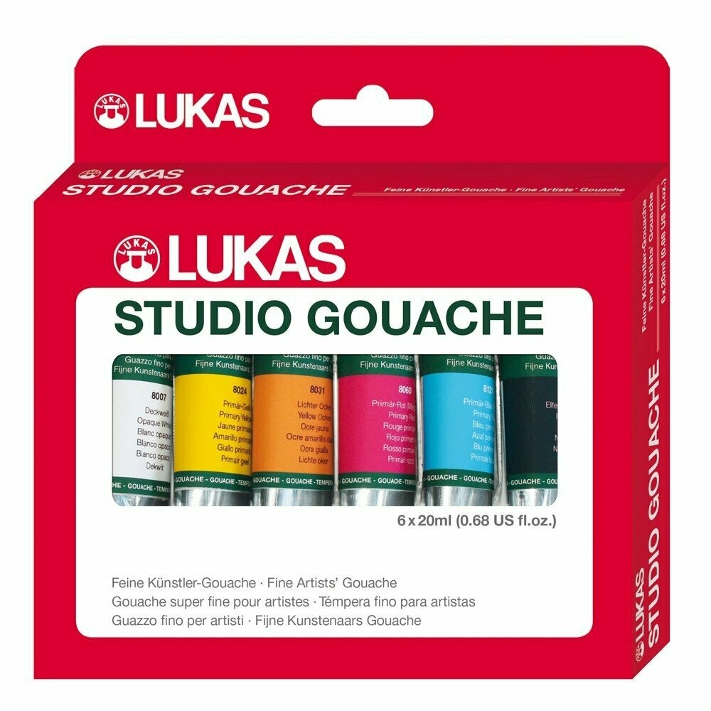 Pack 6 Studio Gouache LUKAS