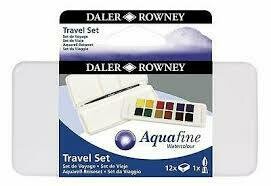 Acuarela Aquafine Travel set 12 colores DalerRowney