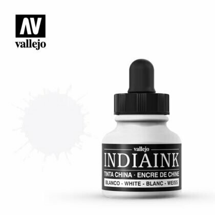 Tinta acrilica IndiaInk Vallejo #Blanco