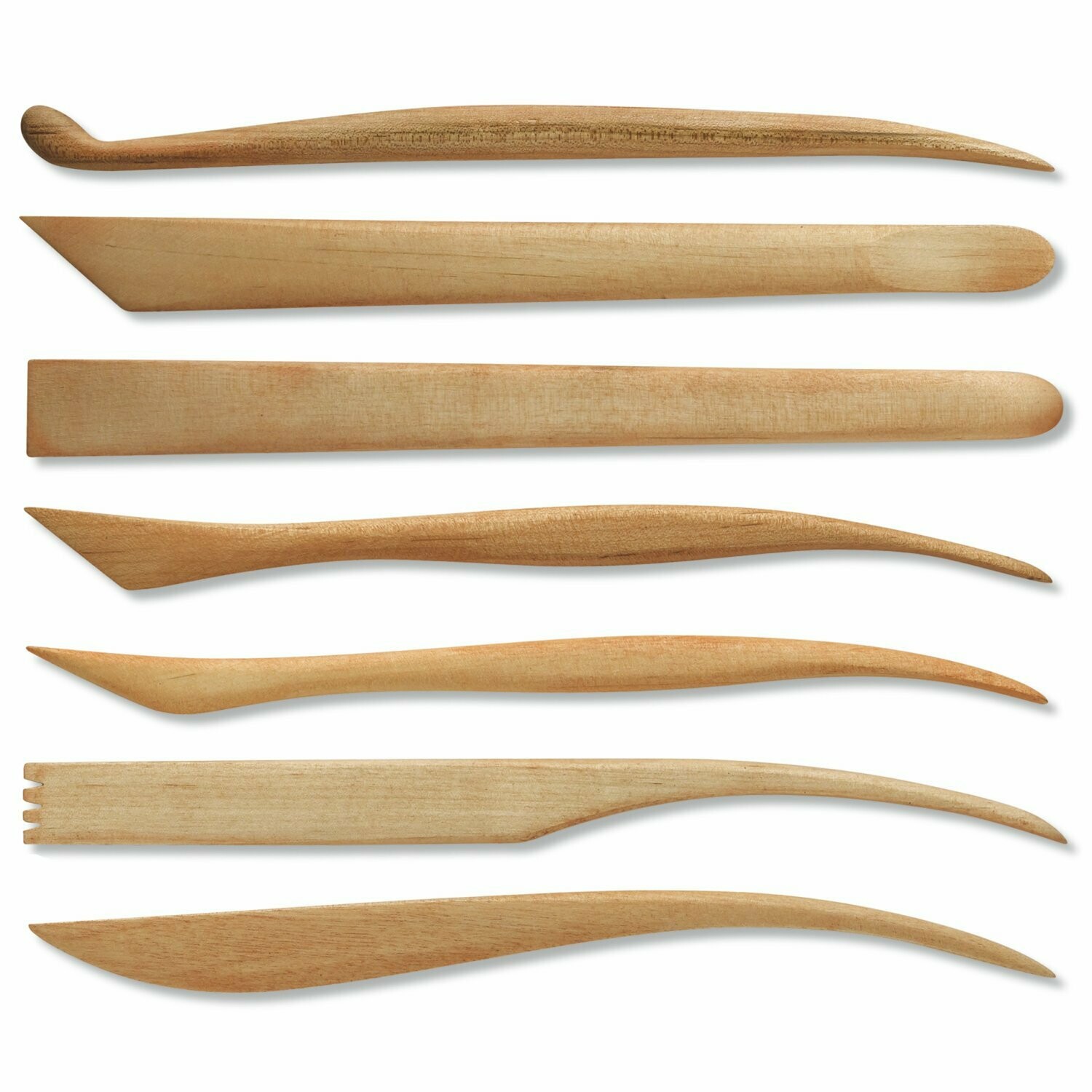 Espátula de madera moldeadora pack 6