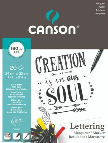 Bloc lettering Canson