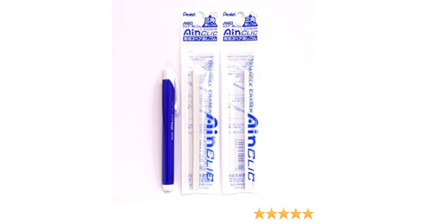 Goma lapiz pentel triangular azul