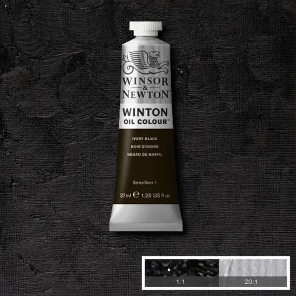 Óleo winsor and newton 40ml #311 Negro de Marfil