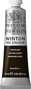 Óleo winsor and newton 40ml #377 Negro Humo