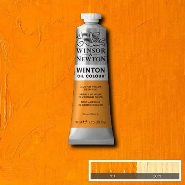 Óleo winson and newton 40ml #115 Amarillo cadmino Oscuro