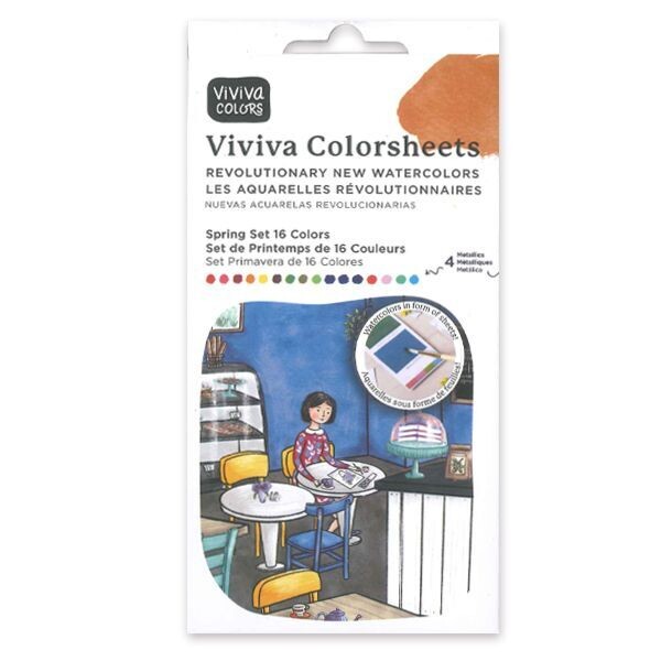 Tira Pigmento viviva colorsheets  16+Pincel