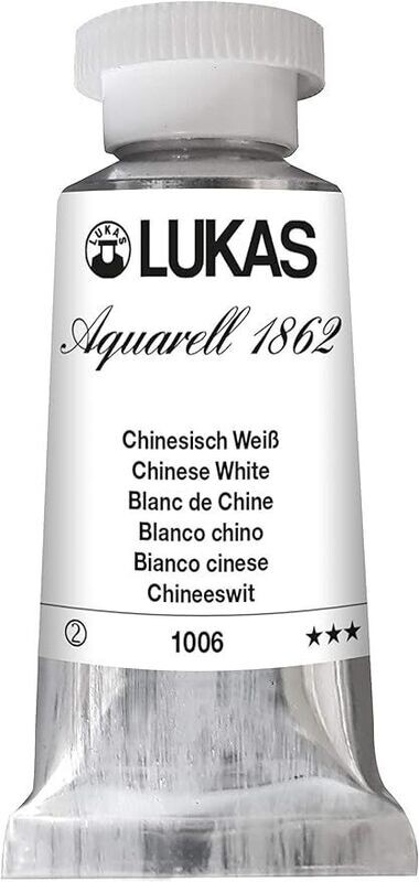 Tubo Acuarela Lukas 1862 24ml S2 #1006 Blanco Chino