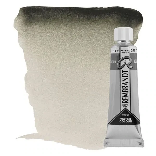 Tubo rembrandt acuarela 20ml serie 1 #748 Gris Davy