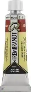 Tubo rembrandt acuarela 20ml serie 1 #411 Siena gebrannt