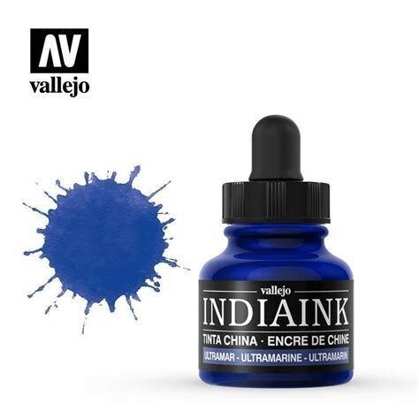 Tinta acrilica IndiaInk Vallejo #Ultramar
