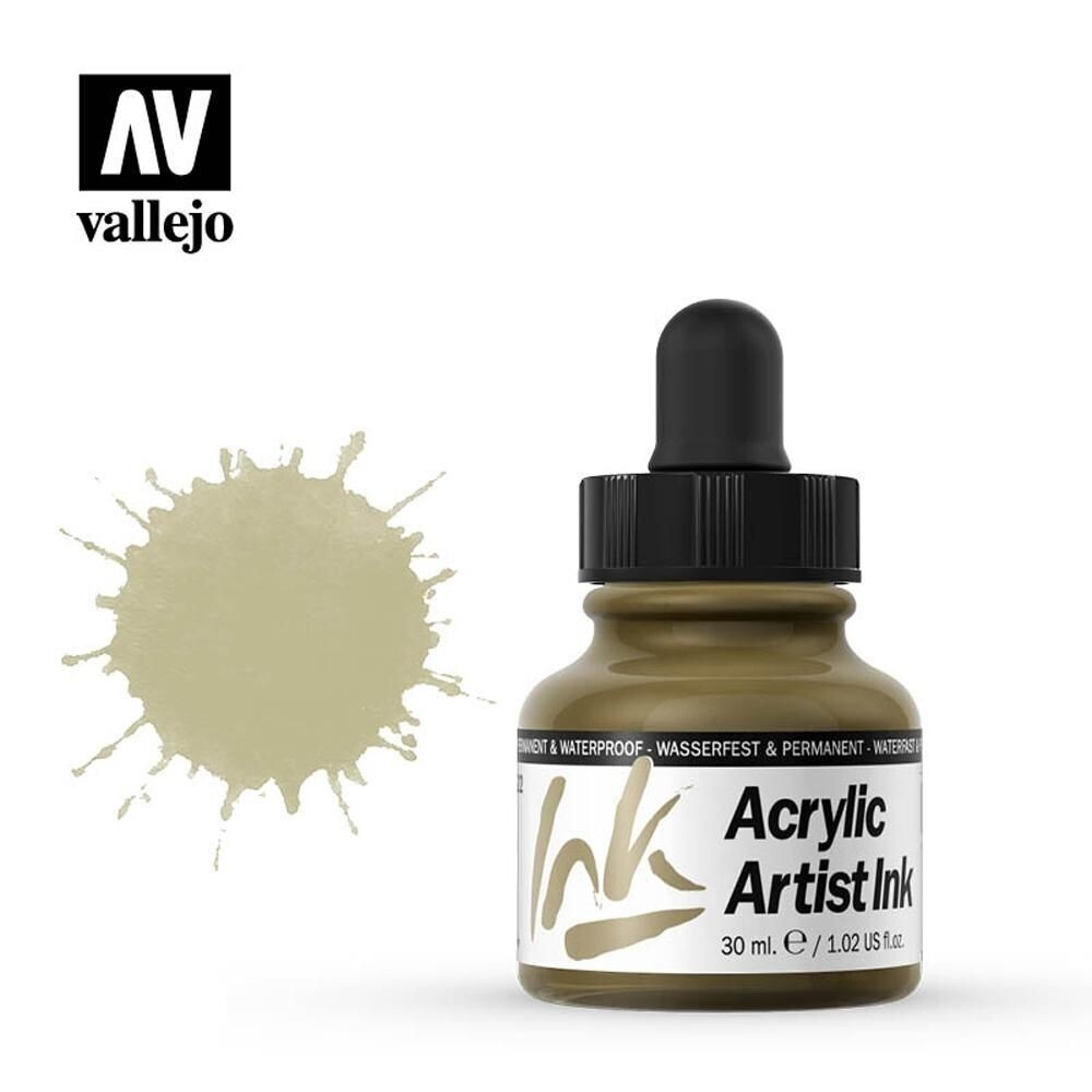 Tinta 30ml Acrilic artist vallejo #60.017 SOMBRA