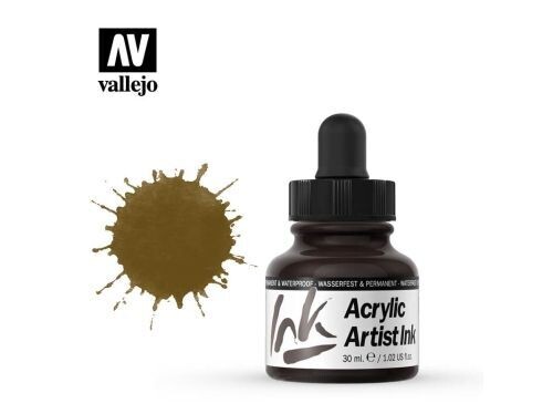 Tinta 30ml Acrilic artist vallejo #60.018 SEPIA