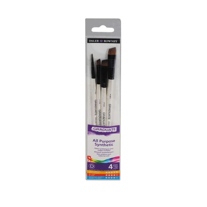 Pack 4 pinceles Graduate Daler Rowney