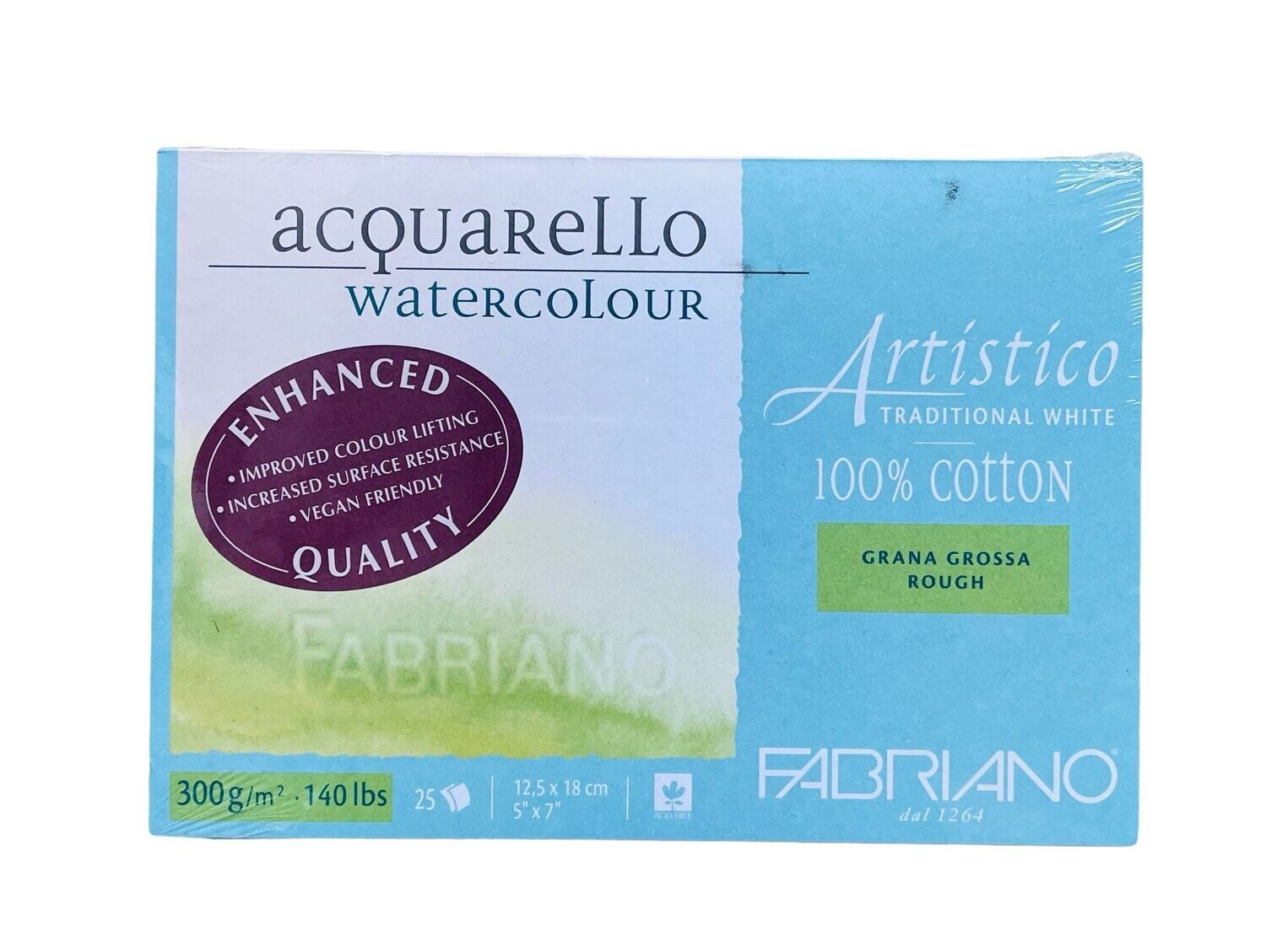 Bloc acquarello artistico fabriano grana grossa  300gm A4