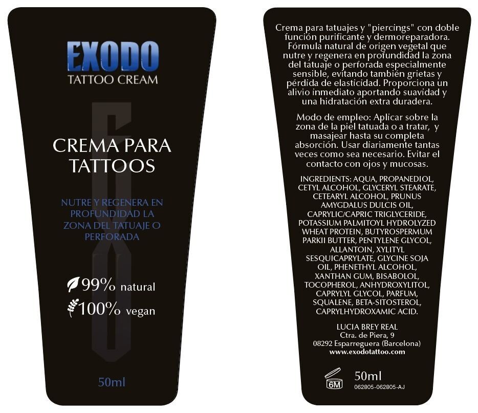 EXODO TATTOO CREAM 50ML