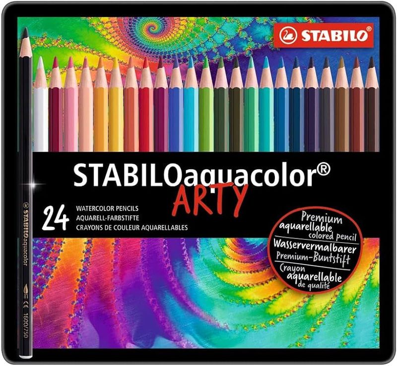LÁPICES AQUACOLOR STABILO 24u.