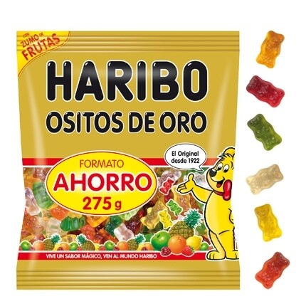 HARIBO OSITOS DE GOMA OSITOS DE ORO 275 G.