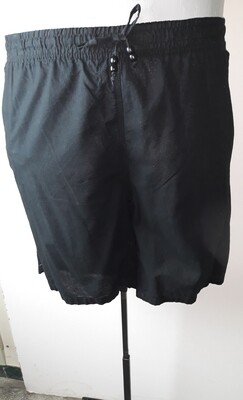 6xl-es 58-as vékony pamutvászon rövid nadrág fekete 