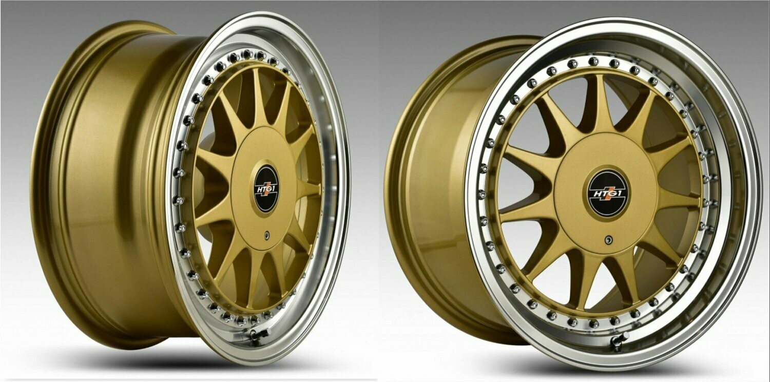 HTG 1 Felgen 7x16 ET25 + 9x16 ET20 in Gold