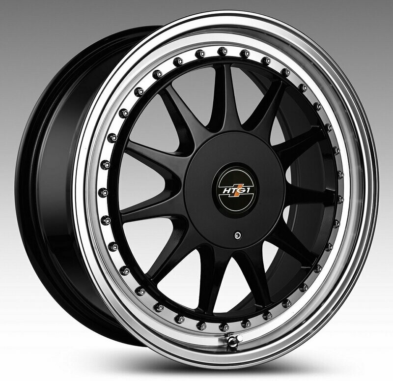 HTG 1 Felgen 7x17 ET35 LK 4x100 / 4x108 in Schwarz