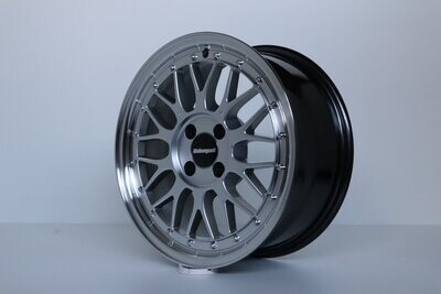 IB Le Mans Youngtimer 7x16 + 9x16 LK 4x100 in Silber