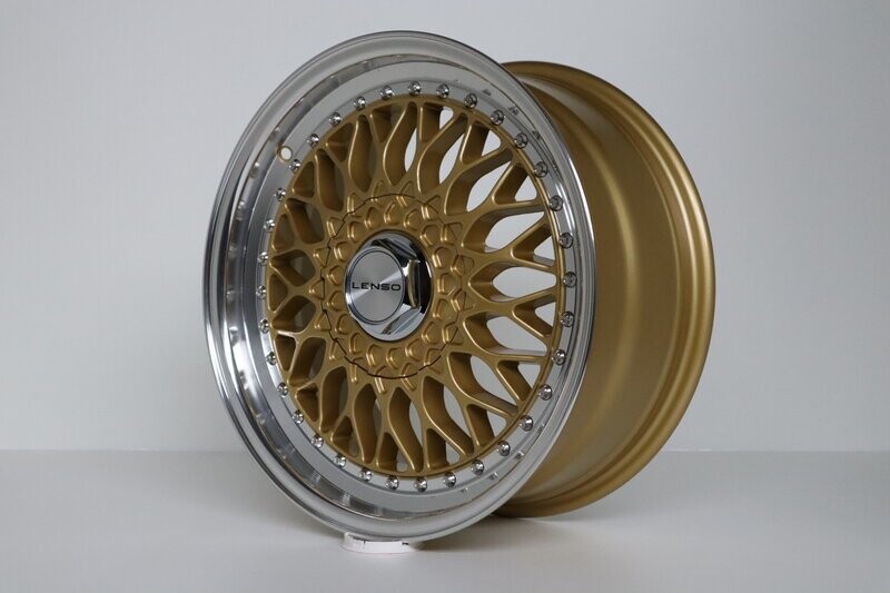 Lenso BSX 7,5 + 8,5x17 mit Tüv LK 5x112 in Gold