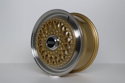 BSX Zero Lip 7x16 ET25 LK 4x100 in Gold