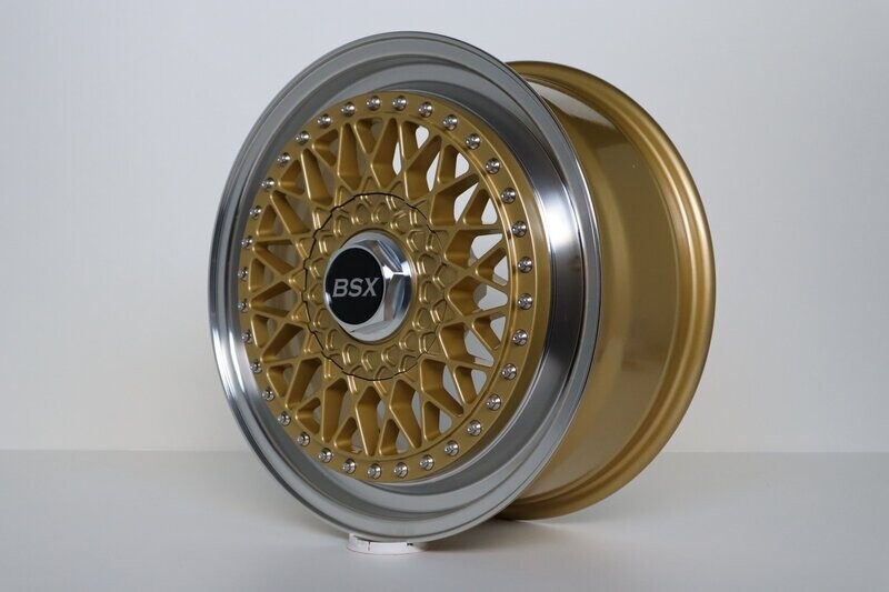 BSX Zero Lip Satz 7x17 ET35 LK5x100 in Gold BSX Zero Lip Satz 7x17 ET35 LK5x100 in Gold