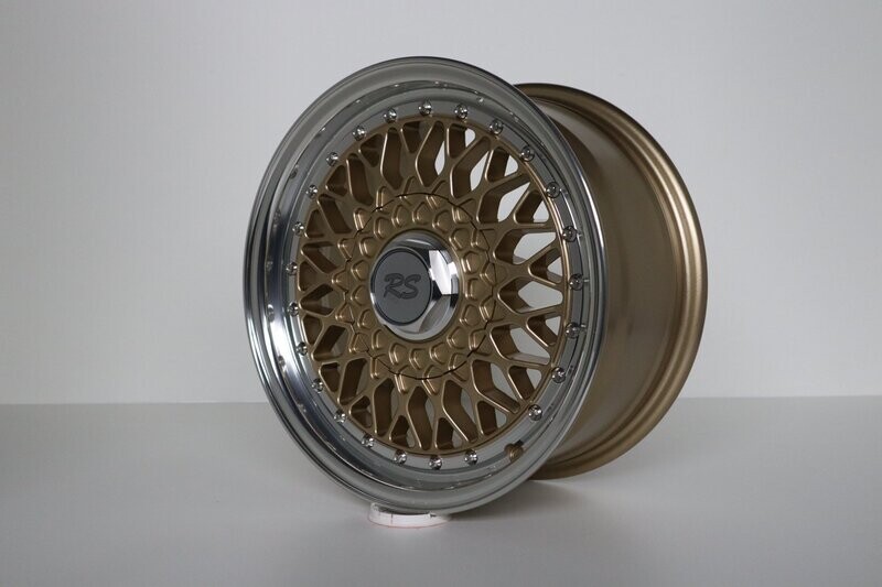 BSX RS Limited 7 + 8 x 15 LK4x100 in Gold BSX RS Limited 7 + 8 x 15 LK4x100 in Gold