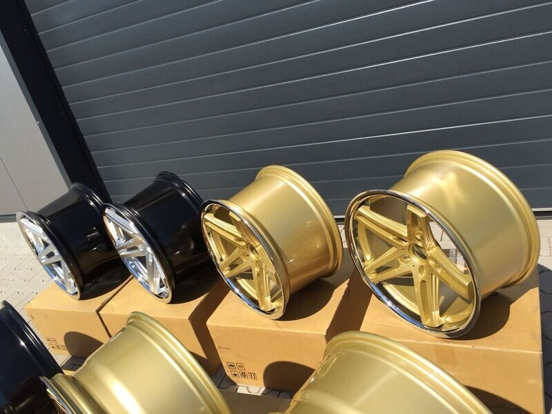 Kyowa KR1088 Satz 9,5 x 19 Zoll LK 5x120 ET30 in Gold