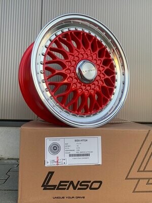Lenso BSX 7,5x17 ET35 LK 4x100 mit Tüv in Rot