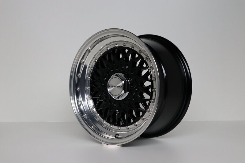 Lenso BSX 8x15 LK 4x100 mit Tüv in Schwarz