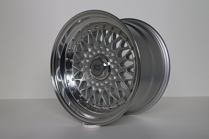BSX RS Limited 9x16 LK 4x100 Satz mit Festigkeitsgutachten in Silber